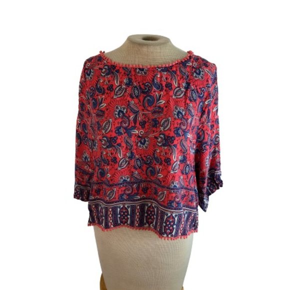Rip Curl Tops - Rip Curl Cold Shoulder Open Back Top Shirt Blouse